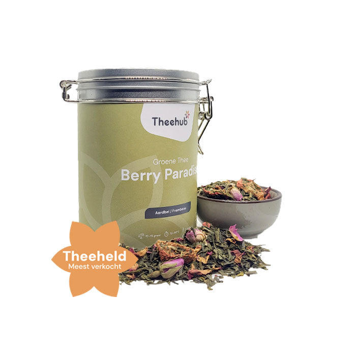 Groene thee in blik - Berry Paradise