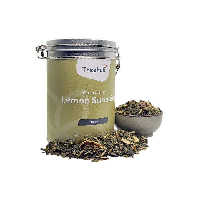 Groene thee in blik - Lemon Sunshine