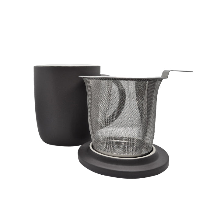 Theemok met zeef - antraciet V2