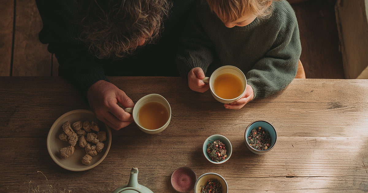 een moment van aandacht met kinderthee