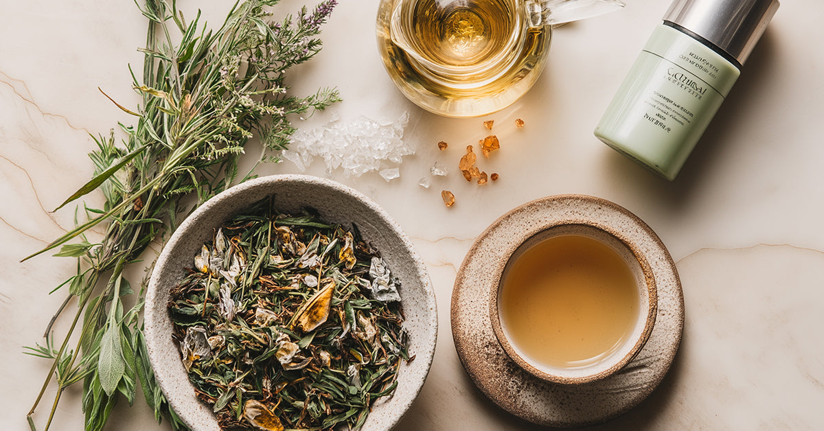 Thee als pure ingrediënten draagt bij aan een mooie huid