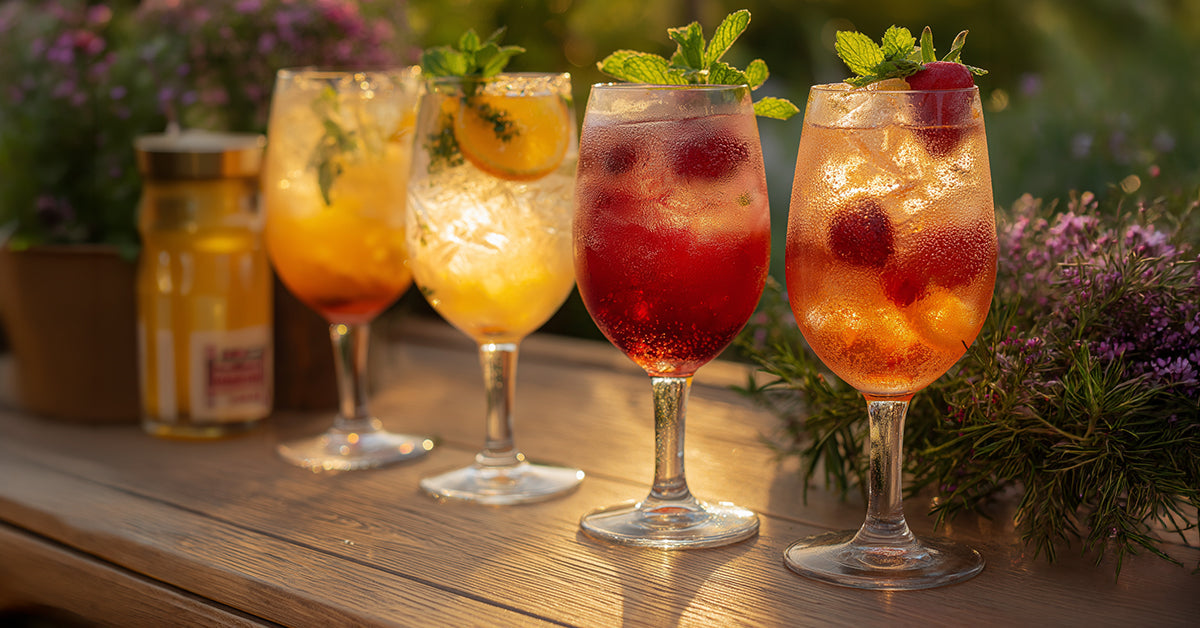 zomerse mocktails van thee in een mooi glas